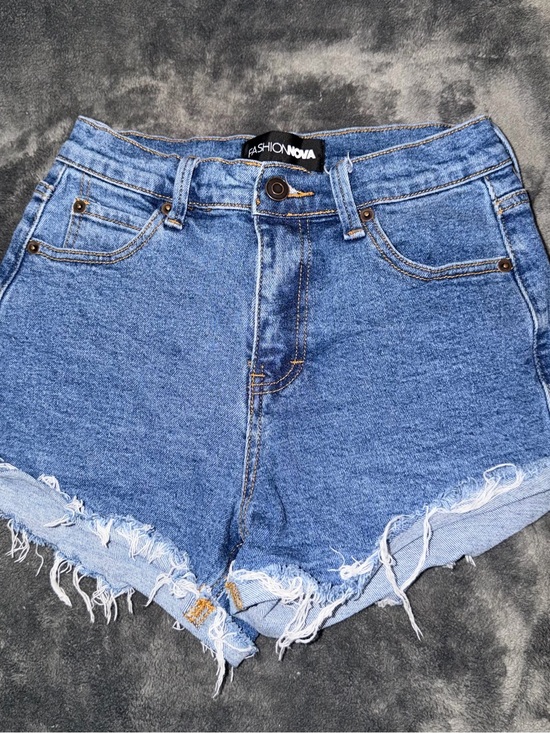 Fashion Nova Pants - High Waisted Denim Shorts